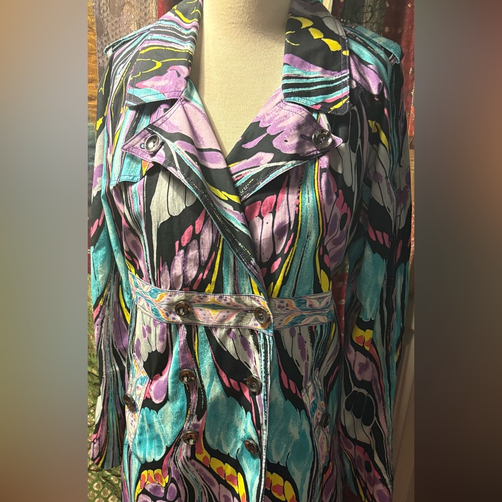 Custo Barcelona Multicolor trench coat